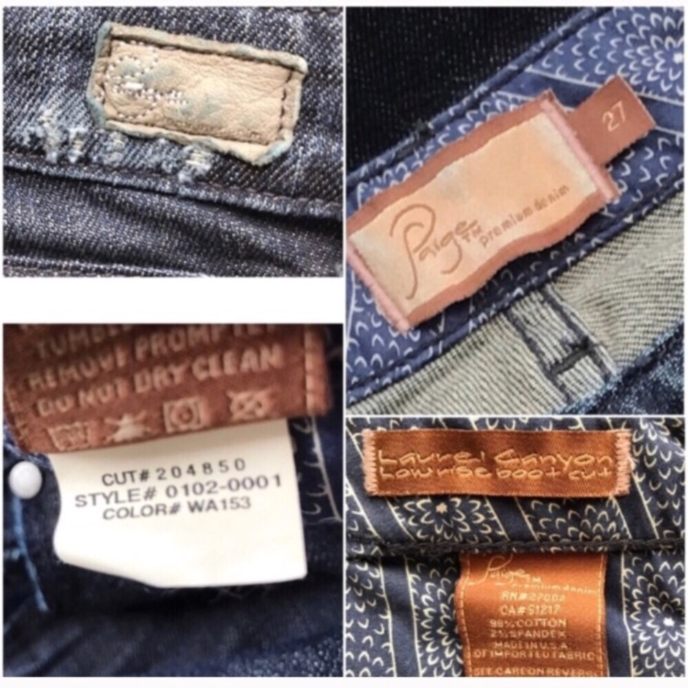 Paige Laurel Canyon Distressed Boot Jeans - Picture 8 of 8